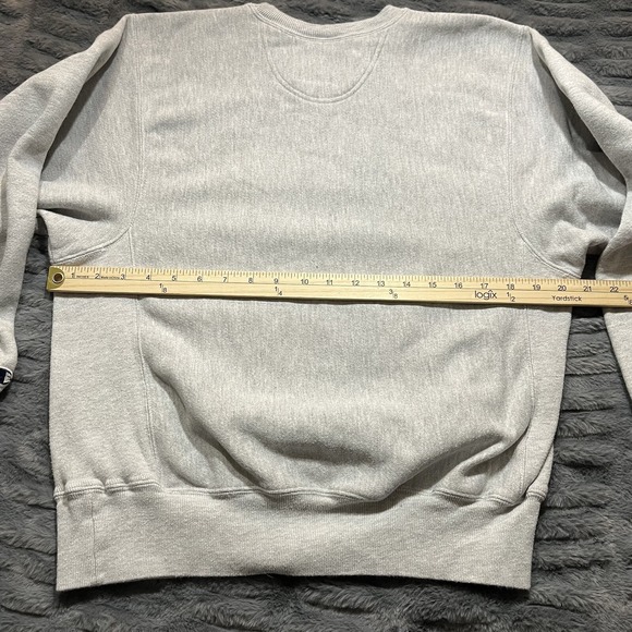 champion reverse weave Small Gray Property Of Just Bare University Sweatshirt - Picture 5 of 9